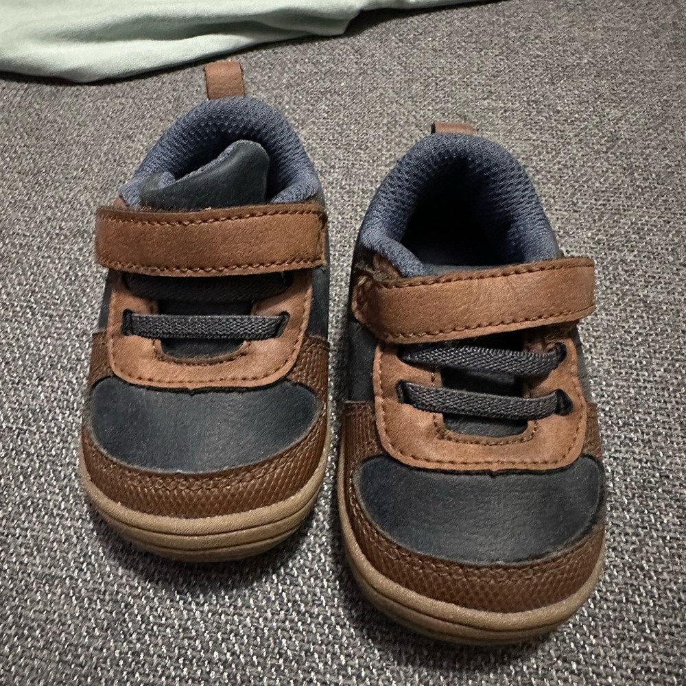 Stride Rite Navy and Black Baby Walker Shoes